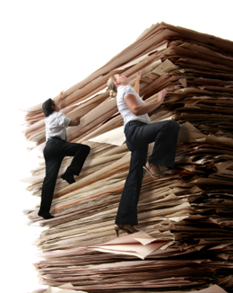 Climbing a pile of Files